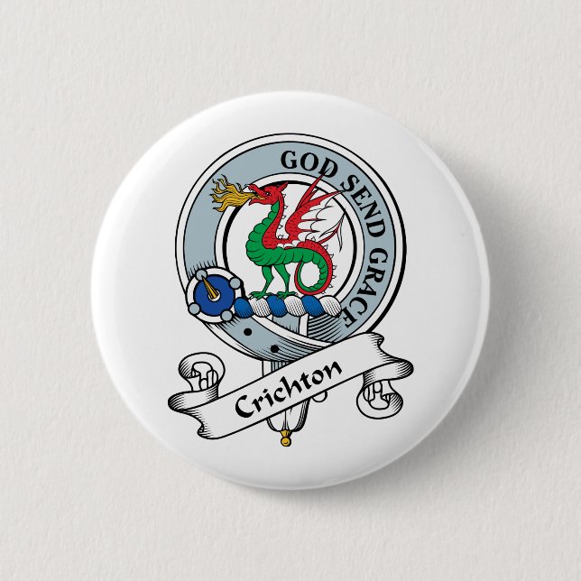 Rond 5 Cm Le clan de Crichton Badge (Devant)