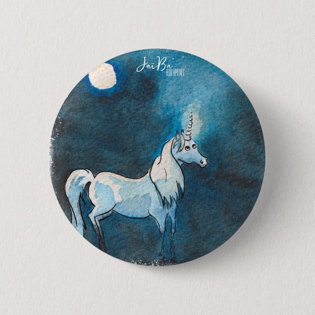 Rond 5 Cm Licorne Badge (Devant)