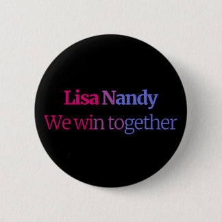 Rond 5 Cm Lisa Nandy Bi Badge - Nous gagnons ensemble