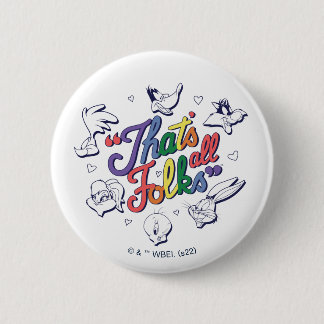 Rond 5 Cm LOONEY TUNES™ - C'est fini les amis ! Badge de fie