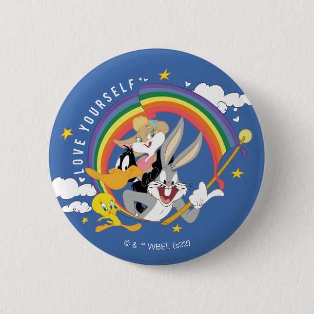 Rond 5 Cm LOONEY TUNES™ - Love Yourself Pride Badge (Devant)