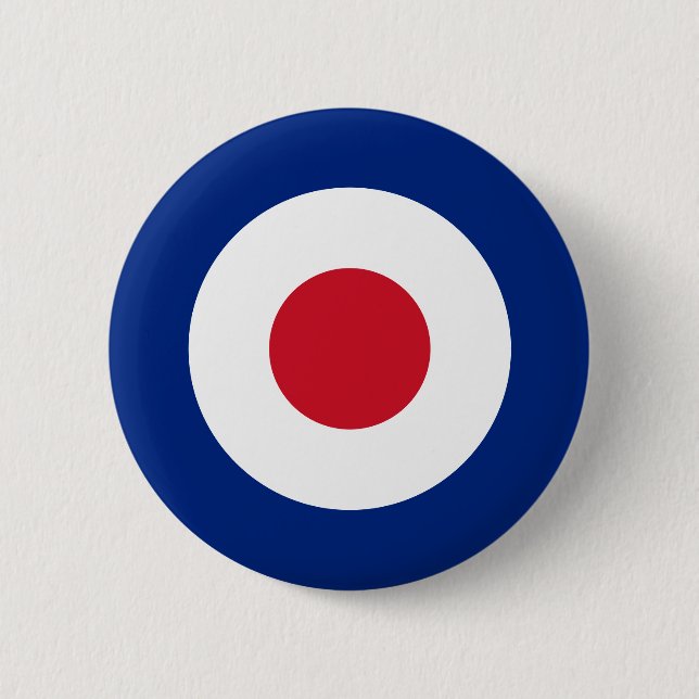 Rond 5 Cm MOD Fashion British Design Badge - Scooter / Vespa (Devant)