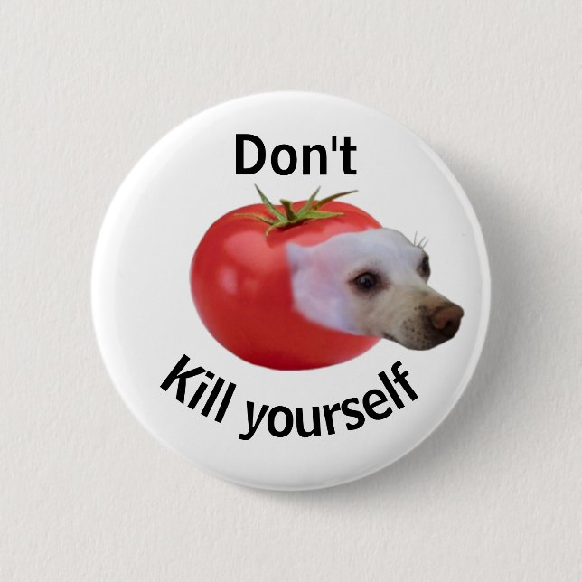 Rond 5 Cm Ne le fais pas ! Badge (Devant)