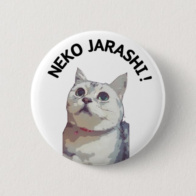 Rond 5 Cm NEKO JARASHI button badge by ramu (Devant)