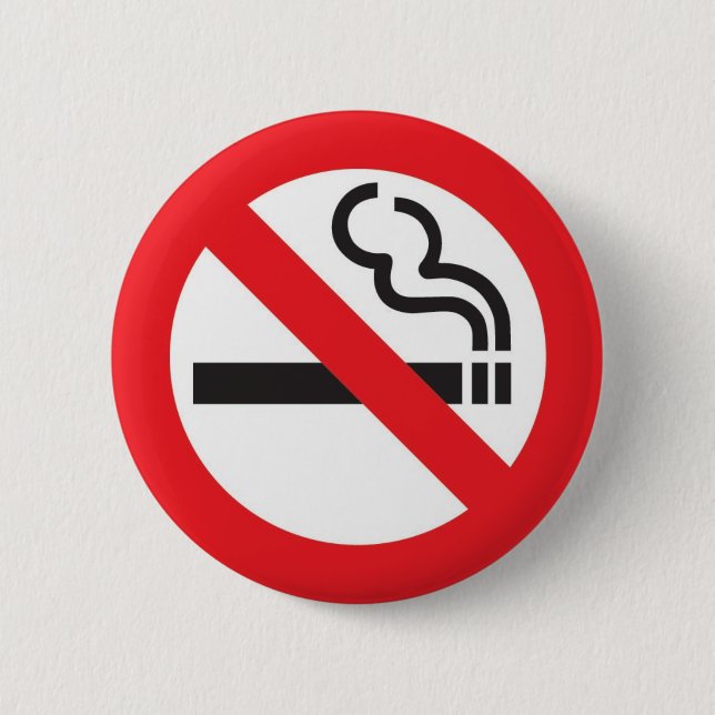 Rond 5 Cm No smoking badge m (Devant)