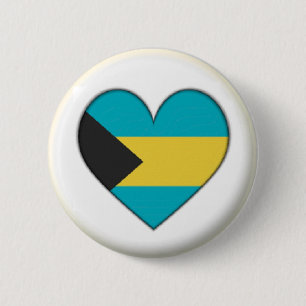 ROND 5 CM NOUVEAU ! ! - BADGE DE RETOUR DU COEUR DE BAHAMAS