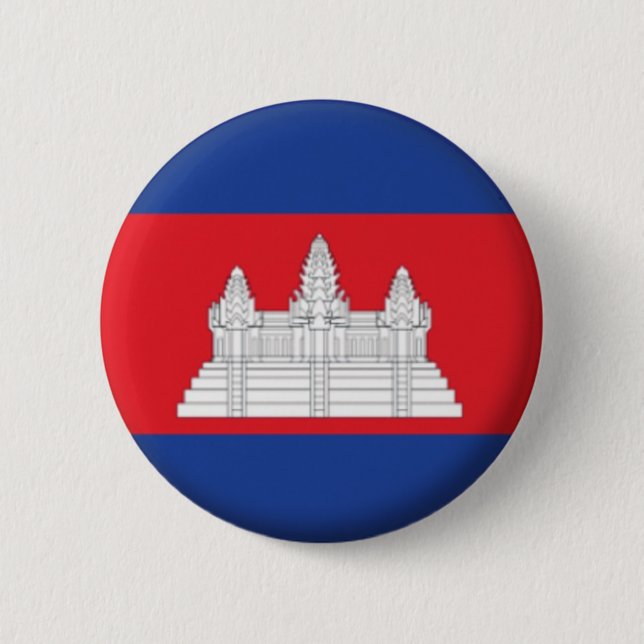 ROND 5 CM NOUVEAU ! ! - BADGE DE RETOUR DU NIP CAMBODGE (Devant)