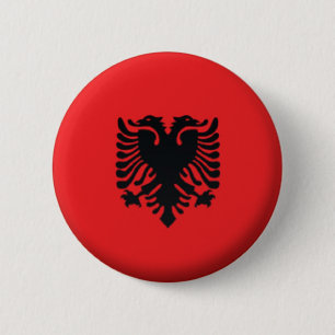 ROND 5 CM NOUVEAU ! ! - BADGE DE RETOUR DU NIP DE L'ALBANIE