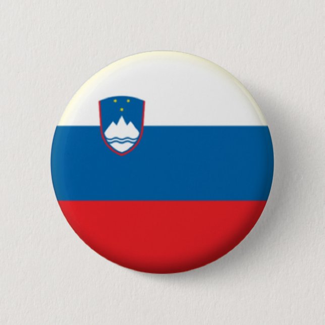 ROND 5 CM NOUVEAU ! ! - BADGE DE RETOUR DU NIP DE SLOVÉNIE (Devant)