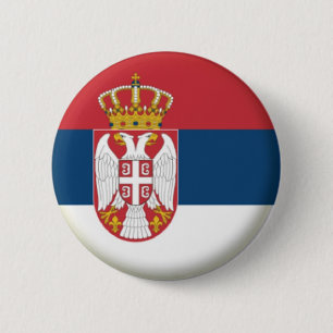 ROND 5 CM NOUVEAU ! ! - BADGE DE RETOUR DU NIP SERBIE