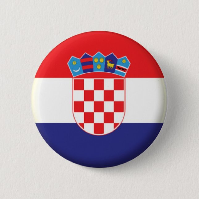 ROND 5 CM NOUVEAU ! ! - CROATIE NIP BADGE DE RETOUR (Devant)