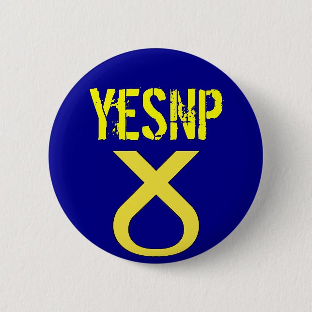 Rond 5 Cm Oui Scotland Vote SNP Badge (Devant)