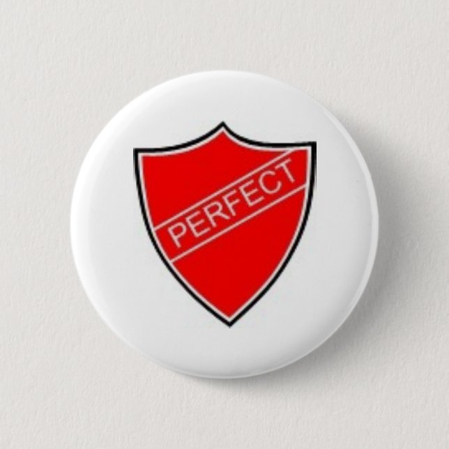 Rond 5 Cm Parfait Badge Préfet Rouge (Devant)