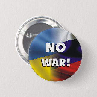 Rond 5 Cm Pas de guerre entre la Russie et l'Ukraine. Badge