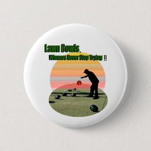 Rond 5 Cm Pelouse Bowls Les Gagnants Design, Badge