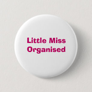 Rond 5 Cm Petite Badge de Mlle Organised