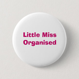 Rond 5 Cm Petite Badge de Mlle Organised