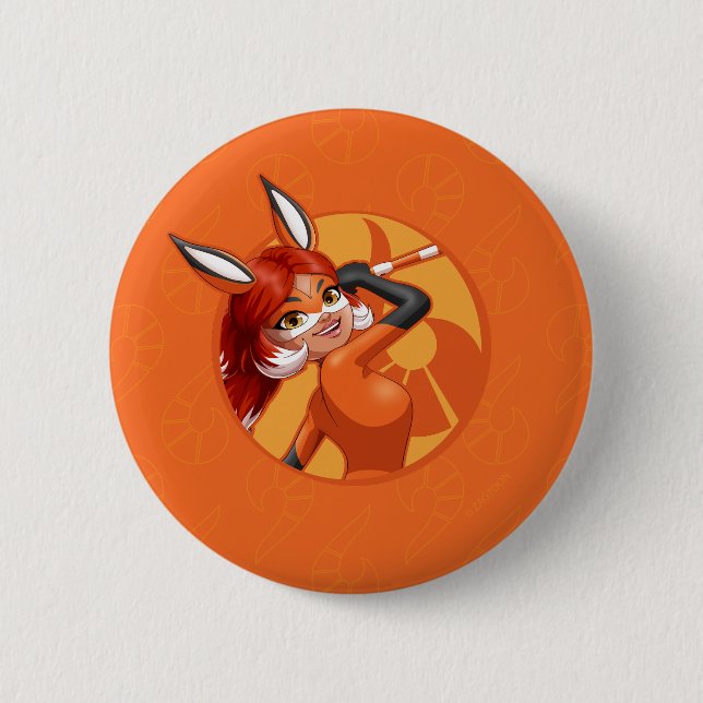 Rond 5 Cm Rena Rouge Orange Badge (Devant)