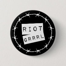 Riot Grrrl Grunge Button Badge