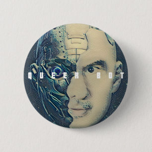 ROND 5 CM SNŐWFLAKE MAKER - QUEERBOT - BADGE