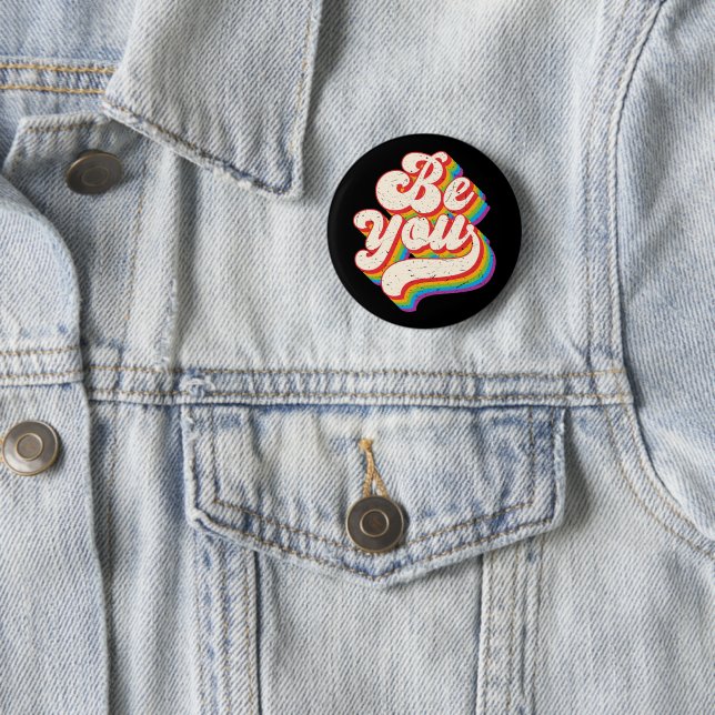 Rond 5 Cm Sois Toi ! Badge (En situation)