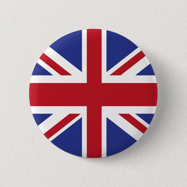 Rond 5 Cm Union Jack Flag Pin Button Badge United Kingdom UK (Devant)