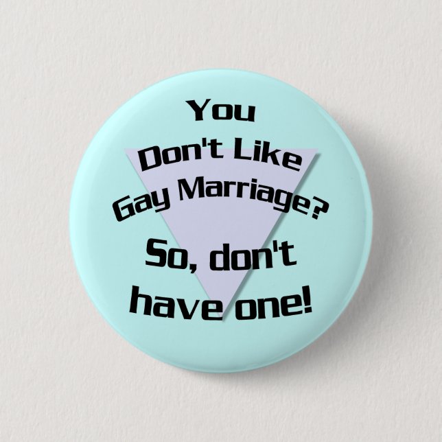 Rond 5 Cm Vous n'aimez pas le mariage gay ? Badge (Devant)