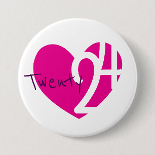 Rond 7,6 Cm 2019 nouvel an amour vingt 19 badge bouton