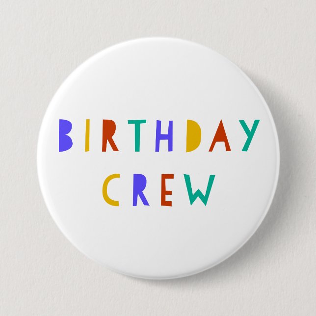 Rond 7,6 Cm Anniversaire Écran Pin Badge Party Favoriser les e (Devant)