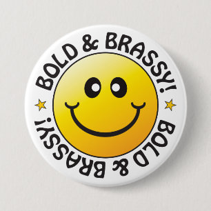 Rond 7,6 Cm Badge Bold & Brassy