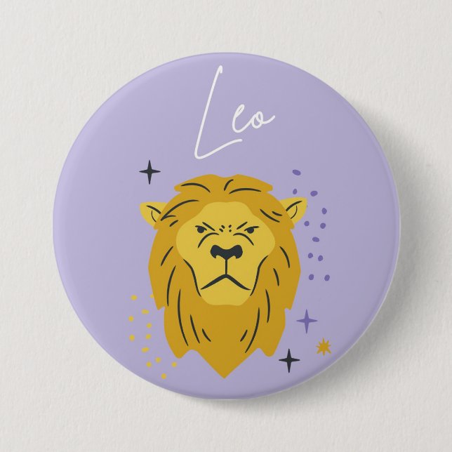 Rond 7,6 Cm Badge bouton Léo (Devant)