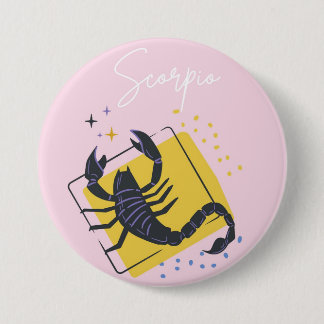 Rond 7,6 Cm badge bouton Scorpion