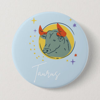 Rond 7,6 Cm badge bouton Taureau