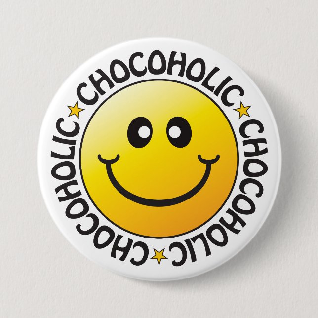 Rond 7,6 Cm Badge Chocoholic (Devant)