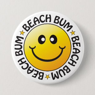 Rond 7,6 Cm Badge de cloche de plage