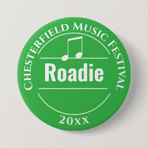 Rond 7,6 Cm Badge de roadie pour festival de musique classique