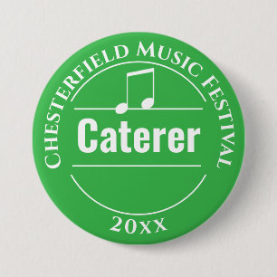 Rond 7,6 Cm Badge de traiteur de festival de musique classique