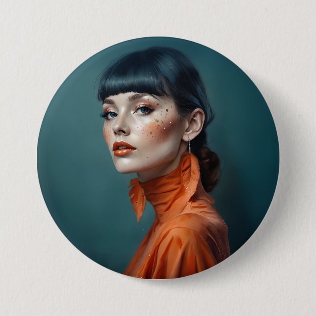 Rond 7,6 Cm Badge Design (Devant)