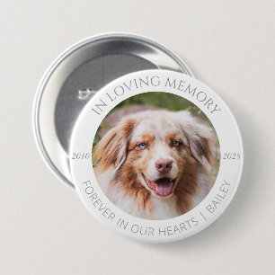 Rond 7,6 Cm Badge personnalisé avec photo et nom de l'animal d