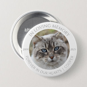 Rond 7,6 Cm Badge personnalisé avec photo et nom de l'animal d