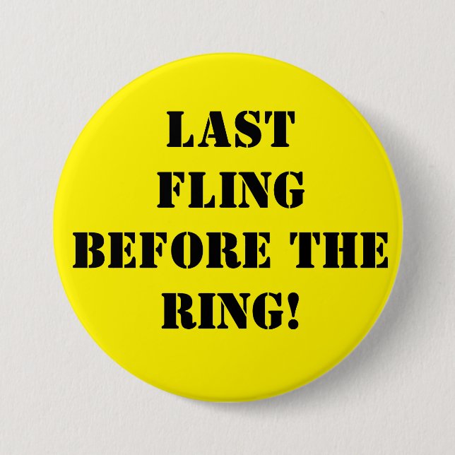 Rond 7,6 Cm Badge pour enterrement de vie de garçon de futur m (Devant)