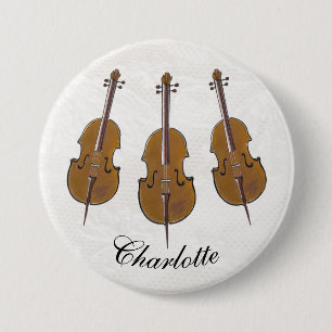 Rond 7,6 Cm Cello badge personnalisé