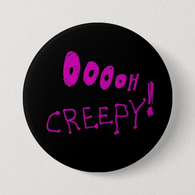 Rond 7,6 Cm Halloween Ooooh Déplaisant ! Badge (Devant)