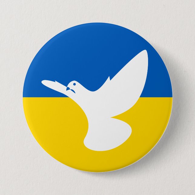 Rond 7,6 Cm Je suis avec l'Ukraine ! ! ! Badge (Devant)