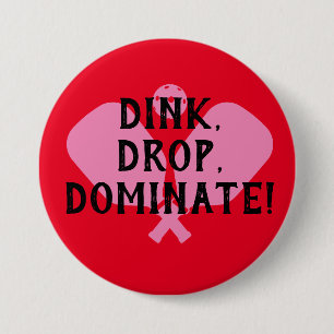 Rond 7,6 Cm Pickleball pin badge pickballer joueur de jeu