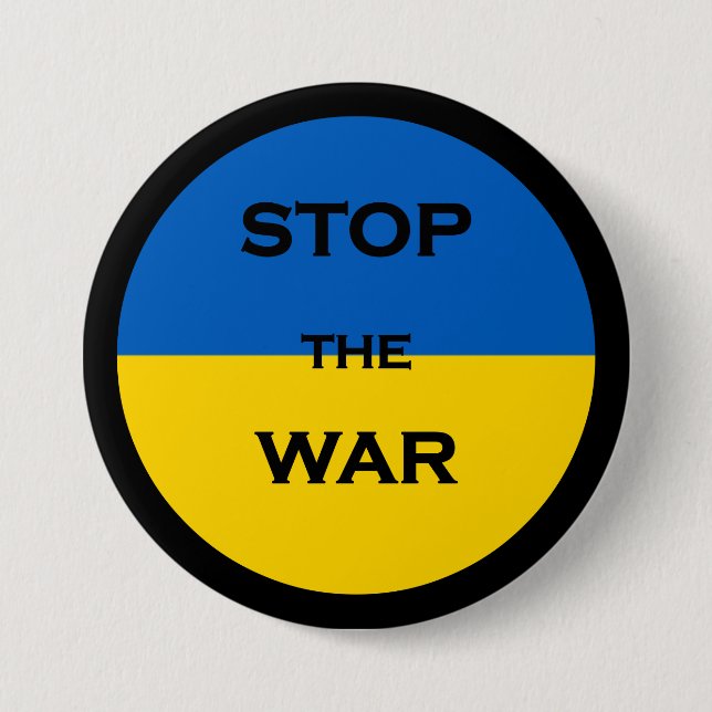 Rond 7,6 Cm Soutenez l'Ukraine ! ! ! ! ! ! ! ! ! ! Badge (Devant)