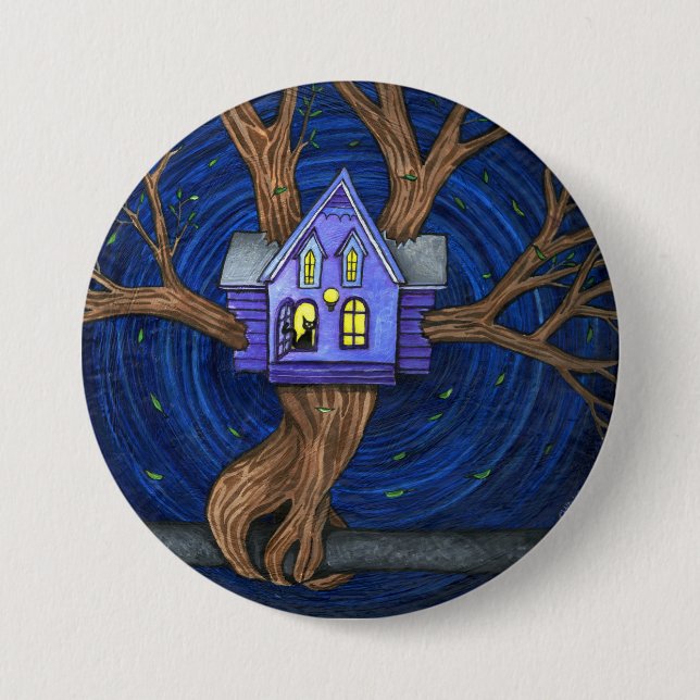 Rond 7,6 Cm Vois-Tu Le Chat ? badge (Devant)