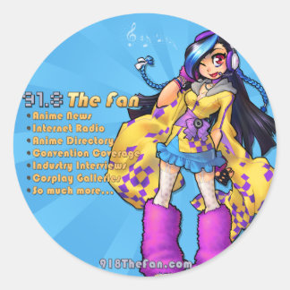 Rond 91.8 Le Sticker