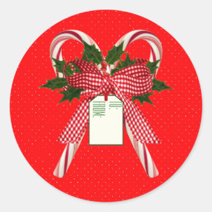 Rond À partir des Sucres de canne de Noël Sticker