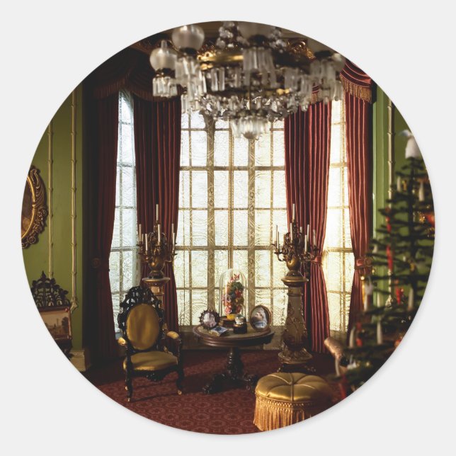 Rond A Victorian Christmas - Small Sticker (Devant)